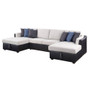P2 56015 - Marcel Sectional Sofa w/Sleeper - 56015 - Contemporary Sectional With Sleeper 