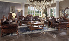 P2 58220 - Apollo Vintage Cherry Oak/Leather Oversized Sofa and Regular Sized Sofa 