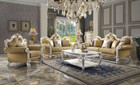 P2 58210 - Apollo Collection Antique Pearl and Butterscotch Sofa And Love Seat 