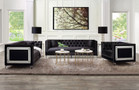 P2 56995 - Cheyenne Stunning  Black Glam Sofa And Love Seat 