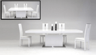 P6 VGGU841XT - Marcello Modern White Extendable 9 Piece Dining Set