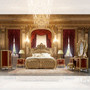 Ophelia Elegant Formal 5 Piece Bedroom Set With Gold Accents