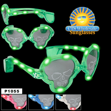 Flashing Sunglasses ~ SKULLs P1055