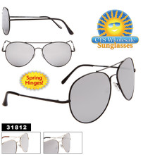 MIRRORed Aviator Sunglasses with Spring Hinge 31812