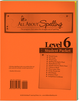 All About Spelling Level 6 Student Packet Cover