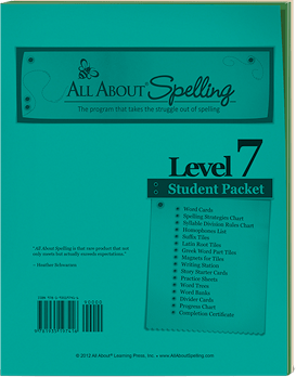 All About Spelling Level 7 Student Packet Cover