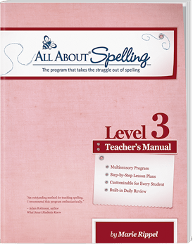 All About Spelling Level 3 Teacher's Manual Cover