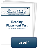 All About Reading Level 1 Placement Test