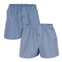 Mens Boxers Blue (Twin Pack) - Living Crafts