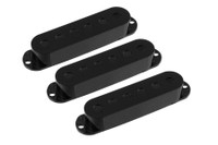 PC-0406-023 Set of 3 Black Pickup Covers for Stratocaster®