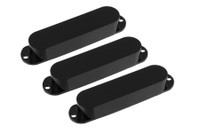 PC-0446-023 Pickup Covers for Stratocaster® No Holes Black Plastic