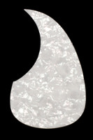 PG-0090-055 White Pearloid Acoustic Pickguard