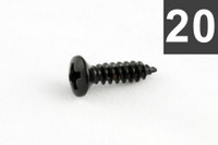 GS-0050-003 Pack of 20 Black Gibson® Size Pickguard Screws