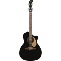 Fender Villager 12-String Acoustic Electric Guitar - Black