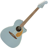 Fender Newporter Player Acoustic-Electric Guitar (Ice Blue Satin) 
