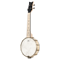 Ortega Guitars, 4-String Banjolele Series Acoustic-Electric Banjo-Ukulele w/Bag, Right 