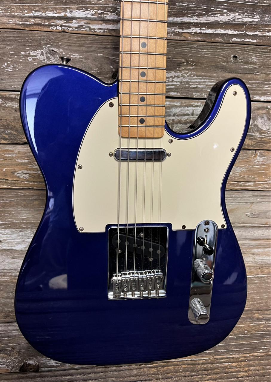 Fender Made in Mexico Telecaster Purple -signed by Terry Mross Coach  Conrad (Used)