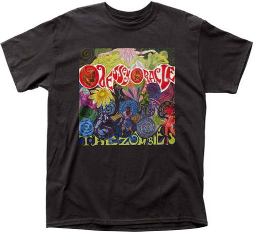 The Zombies Odessey and Oracle Album Cover Artwork Men's Black T-shirt