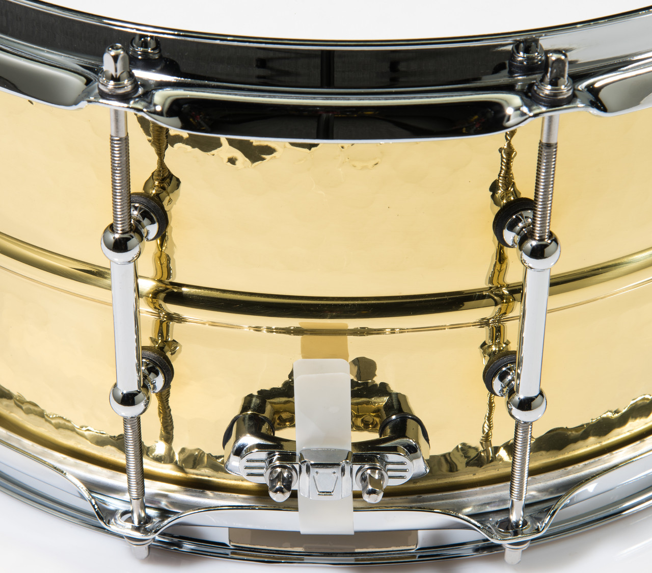 Ludwig Hammered Brass 6.5x14 Snare Drum w/Tube Lugs