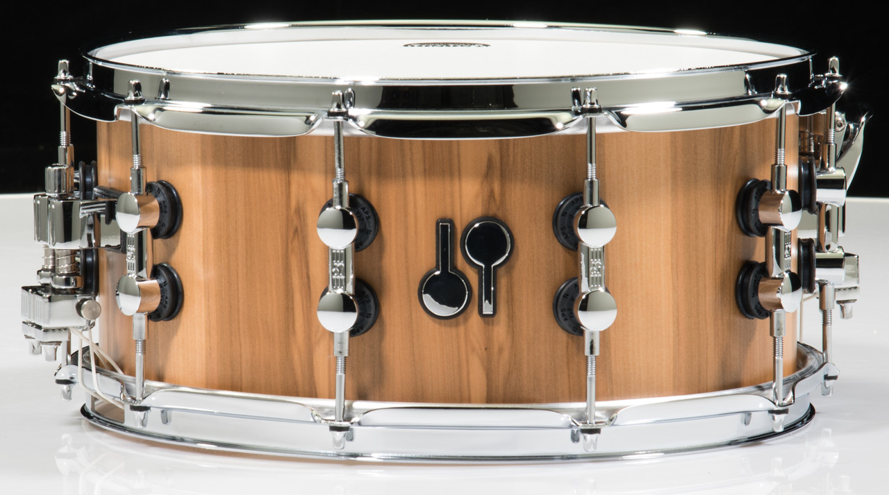Sonor SQ2 American Walnut 14x6.5 Snare Drum with Chrome Hardware