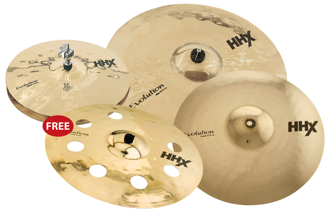 Sabian HHX Evolution 5Pc Cymbal Pack Brilliant