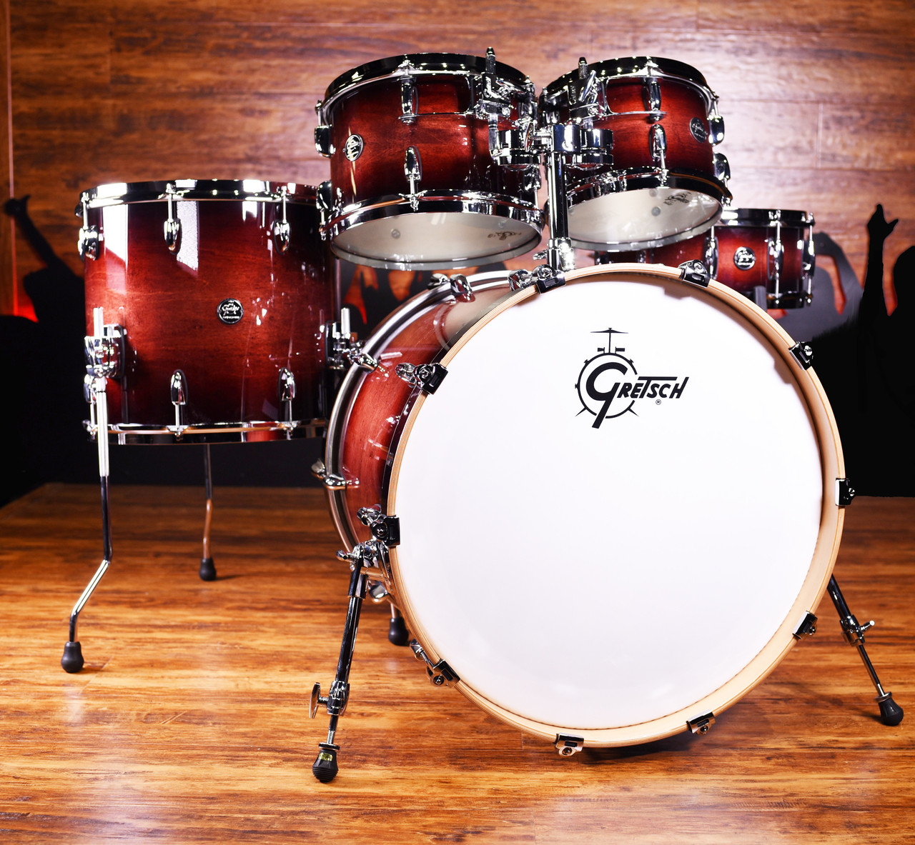 Gretsch Renown 5pc RN2 E825 CB Cherry Burst 10 12 16 5 5x14 22