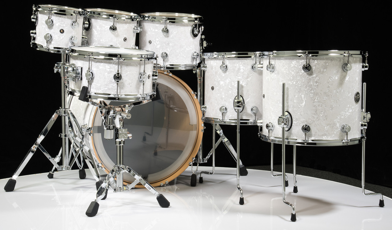 Dw Performance Series 7pc Drum Kit White Marine 