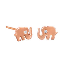 Tiny Elephant Stud Earrings
