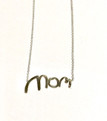 Actress Melissa Joan Hart had her three sons write one litter each of the work MOM to create this awesome necklace! 