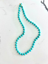 Turquoise and gold beads 