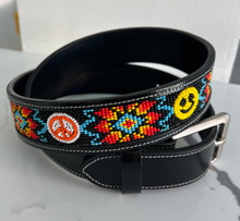 Smiley & Peace Sign Belt