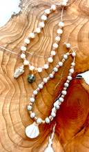 Leather and Pearl Choker 