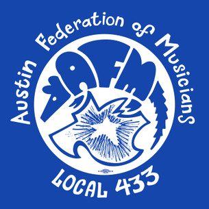 "American Federation of Musicians Union Local 433 Chapter", on Royal Blue.