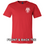 CWA Local 6132 Logo on front of Red, Unisex Tee.