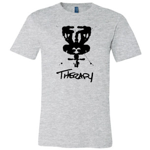 "Therapy DISCgolf" Graphic on Athletic Heather Tee