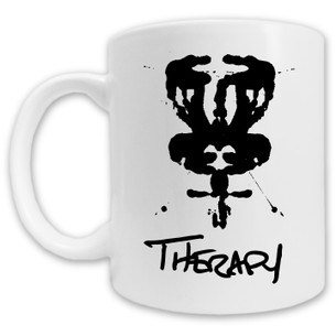 "Therapy DISCgolf" Logo on White Mug