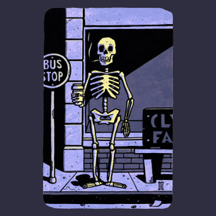 "Last Stop" -- By Stovepipe (on Navy Tee)