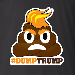 "#DumpTrump" Graphic (on Black Tee)