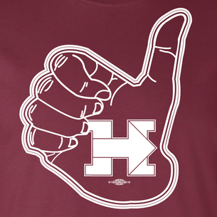 "Aggie For Hillary" Graphic (on Maroon Tee)