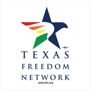 "Texas Freedom Network Logo" Graphic (on White Tee)