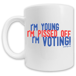 "Young & Pissed Off"  Mug -- 11oz ceramic
