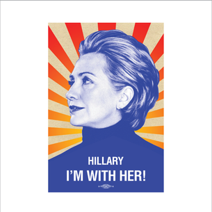 "I'm With Her" Graphic (on White Tee)