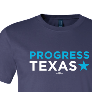 "Progress Texas Logo" Graphic (on Navy Tee)