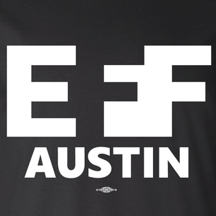 "EFF Austin" Logo Graphic (on Black Tee)