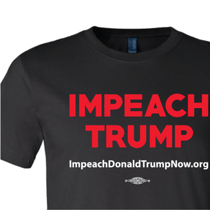 Impeach Trump Logo  Graphic (on Black Tee)