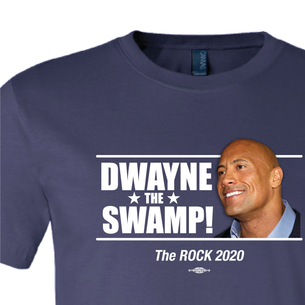 "Dwayne the Swamp!" Logo Graphic (on Navy Tee)