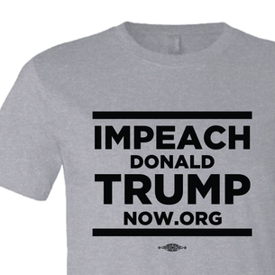 Impeach Trump Stacked Logo Graphic (on Athletic Heather Tee)