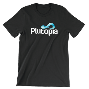 Plutopia Logo (Unisex Black Tee)