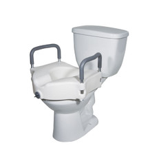 Elevated Raised Toilet Seat with Removable Padded Arms - rtl12027ra