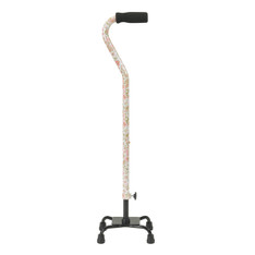 Small Base Quad Cane with Foam Rubber Hand Grip - 10312fp-1